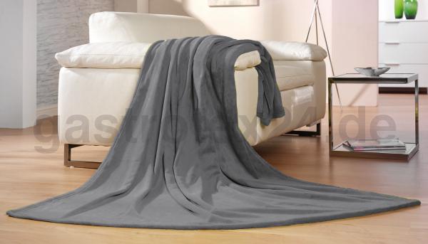 Mikrofaserdecke Memphis Premium anthrazit